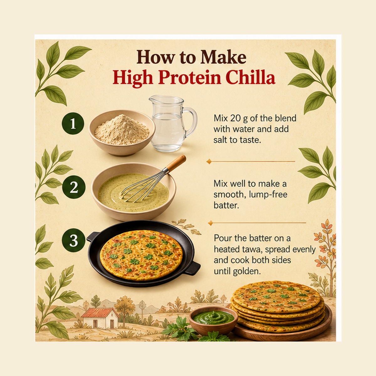 High Protein Chilla Mix