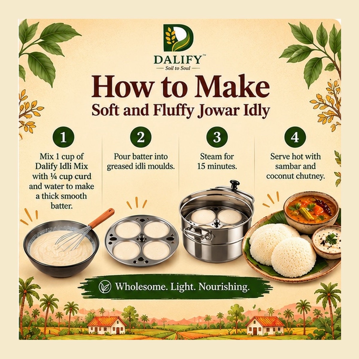 Gluten Free Jowar Idli Mix