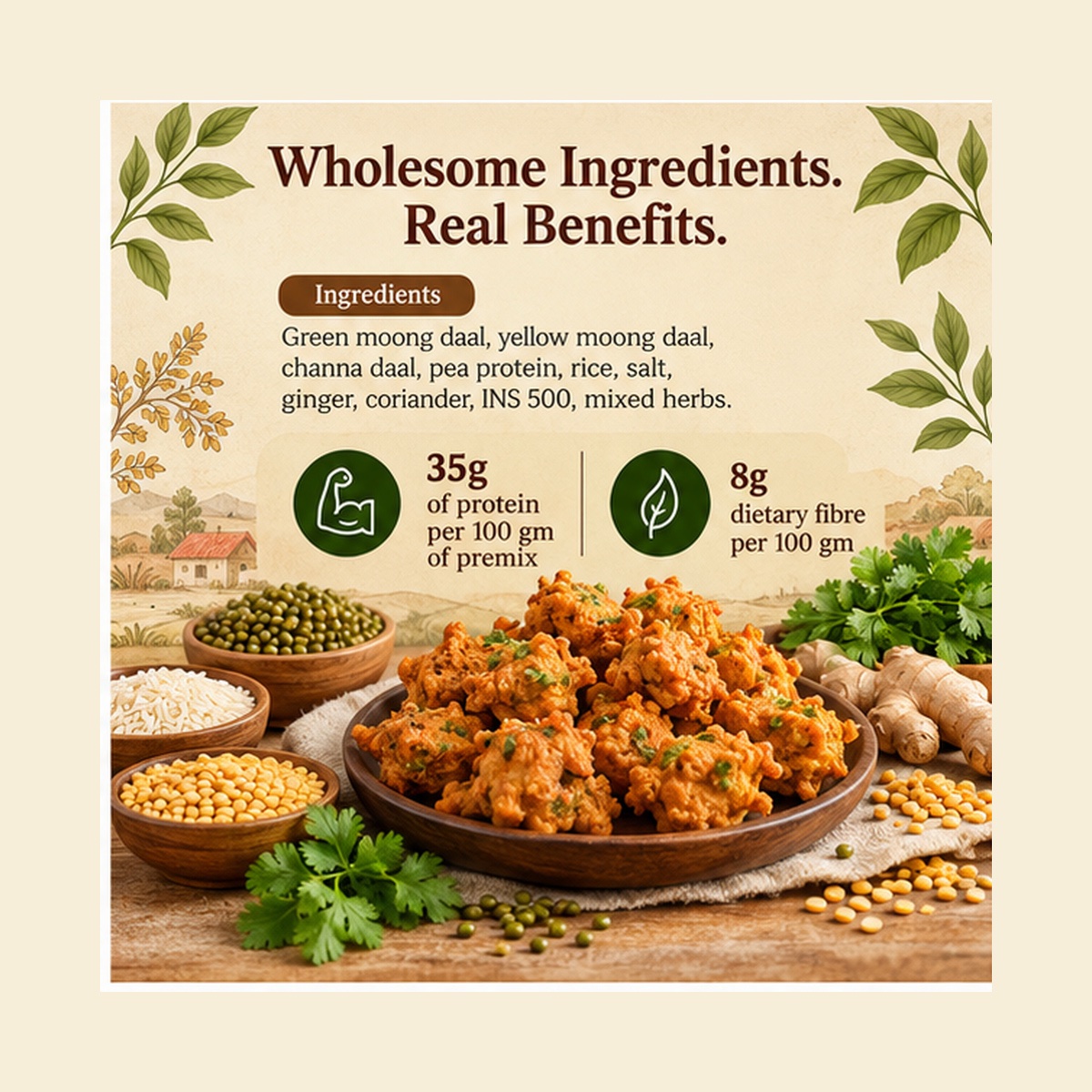 Power Packed Protein Bhajiya Mix