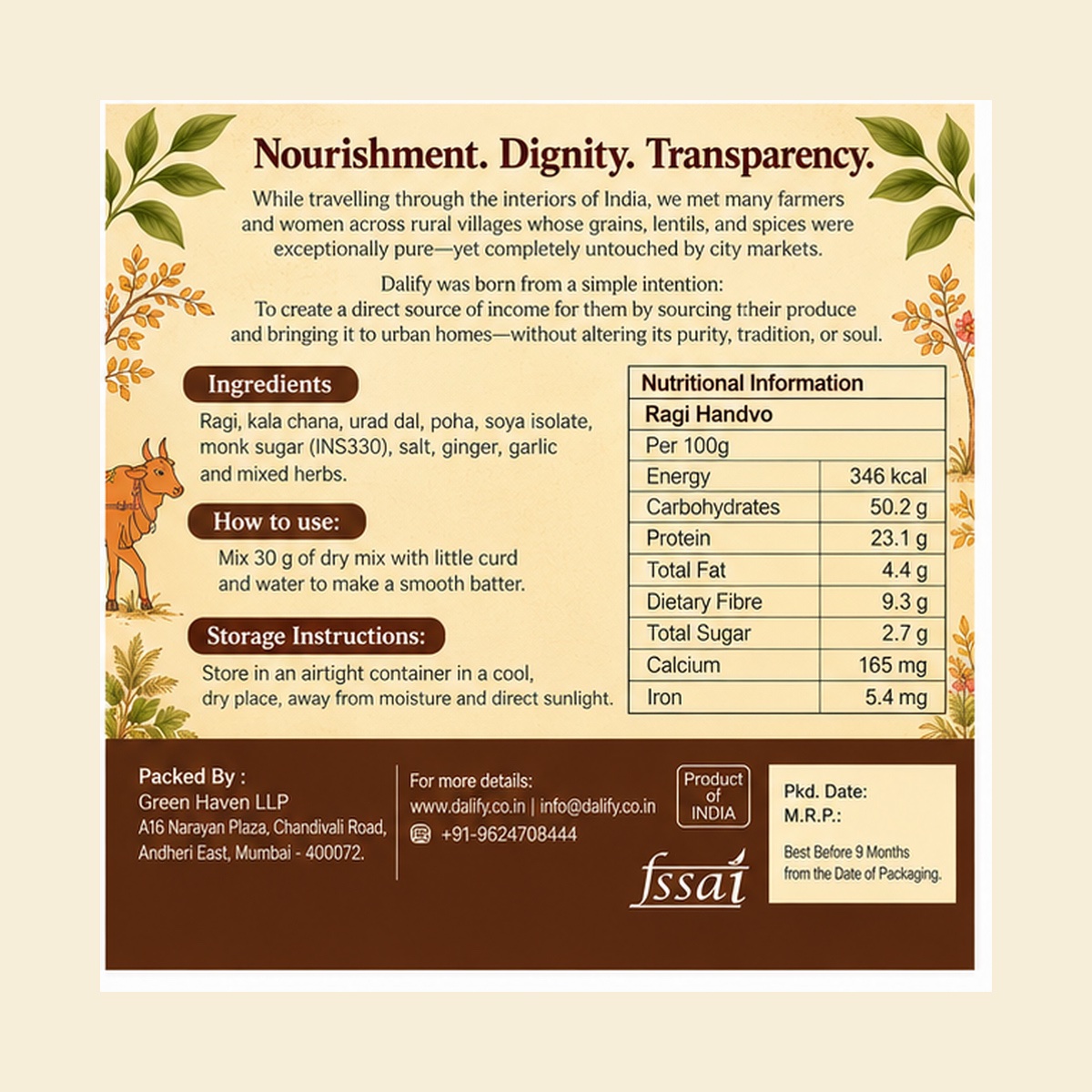 Gluten Free Ragi Handvo High Protein