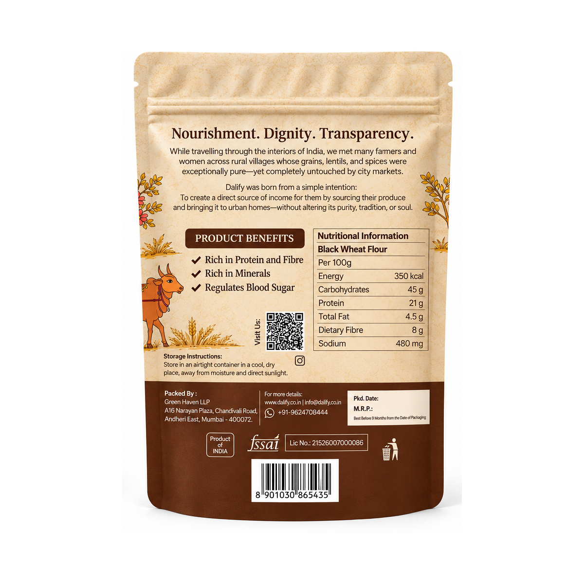 Black Wheat Flour